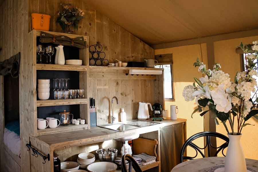 Rosewood Farmstay Glamping Kitchen