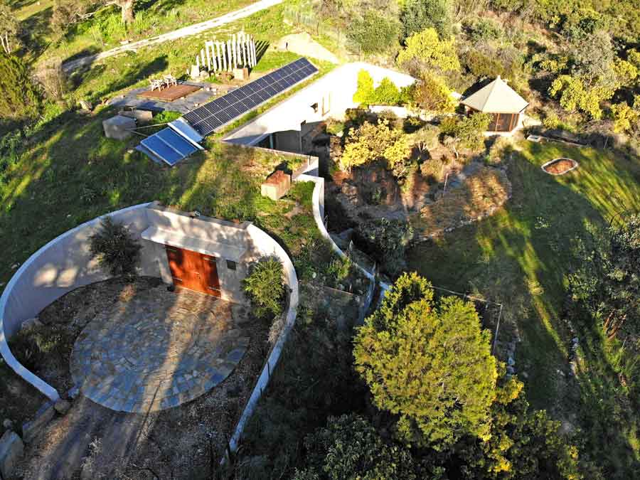 Aerial image of house