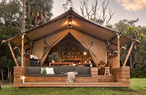 Myall River Glamping tent