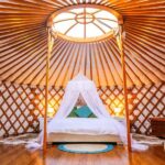 Image of interior of Yurt Hideaway